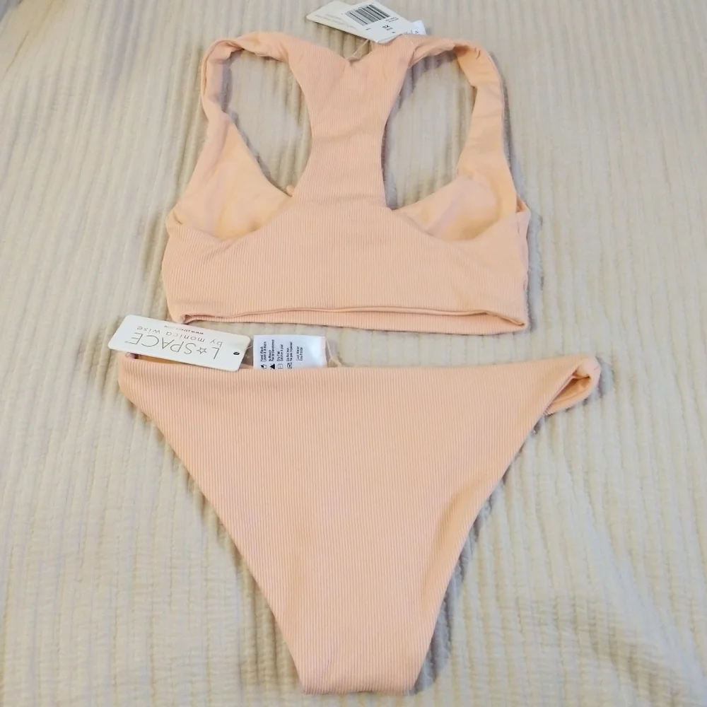 L*Space Tara Ribbed Bikini Top Camacho Bottoms